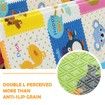 Baby Play Mat Carpet Kids Rug Pad Activity Gym Centre for Playpen Waterproof Colorful Alphabet Animal Texture 180x200cm