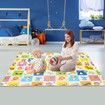 Baby Play Mat Carpet Kids Rug Pad Activity Gym Centre for Playpen Waterproof Colorful Alphabet Animal Texture 180x200cm