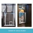 Pet Safety Gate Dog Safe Fence Puppy Baby Security Stair Barrier w/ Cat Door Adjustable 100cm