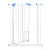 Pet Safety Gate Dog Safe Fence Puppy Baby Security Stair Barrier w/ Cat Door Adjustable 100cm