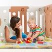 Baby Playpen Enclosure Barrier Kids Fence Room Safety Gates Child Interactive Activity Centre Toddler Play Yard 22 Panels
