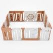 Baby Playpen Kids Safety Gate Enclosure Fence Interactive Activity Centre Toddler Play Room Yard Child Barrier 16 Panels