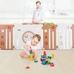 Baby Playpen Kids Safety Gate Enclosure Fence Interactive Activity Centre Toddler Play Room Yard Child Barrier 16 Panels