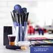 7 Pcs Makeup Brushes Kit Cosmetic Eye Shadow Lip Liner Blending Beauty Set - Blue