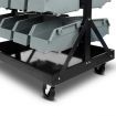 Giantz 90 Storage Bin Rack Stand Double-sided Wheels