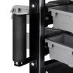 Giantz 90 Storage Bin Rack Stand Double-sided Wheels