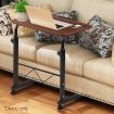 Artiss Laptop Table Desk Portable - Dark Wood