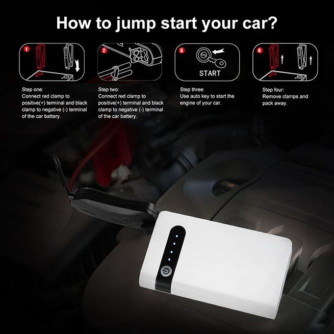 400A Peak 16800mAh Portable Jump Starter Battery Charger