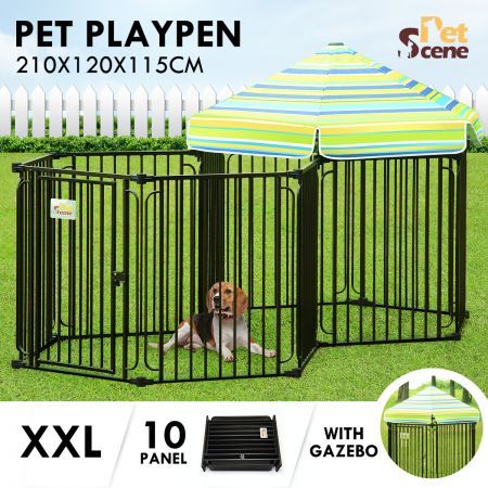 10 panel dog pen