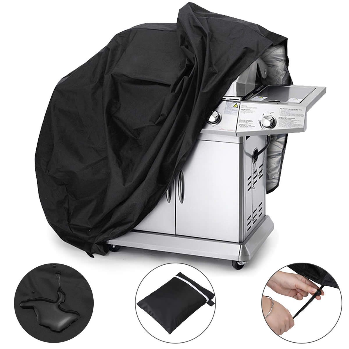 BBQ Grill Cover 2 Burner Waterproof Outdoor Charcoal Gas Barbecue Protector 145cm