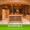 Timber Criss Cross Wine Rack Storage Cellar Organiser 24 Bottle