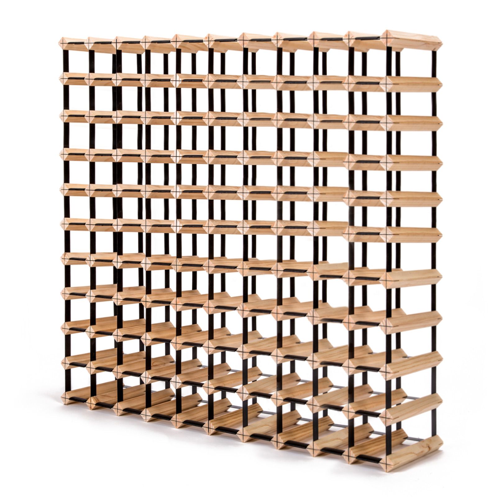 Timber Wine Rack Storage Cellar Organiser 110 Bottle