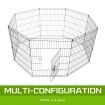 Pet Playpen Foldable Dog Cage 8 Panel 30 inches with Cover