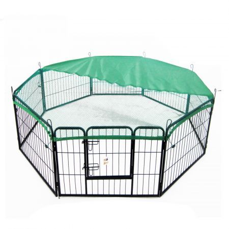 Pet Playpen Heavy Duty Foldable Dog Cage 8 Panel 32 inches with Cover