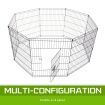 Pet Playpen Foldable Dog Cage 8 Panel 36 inches with Cover