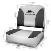 Set of 2 Swivel Folding Boat Seats - Grey