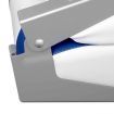 Set of 2 Swivel Folding Boat Seats - White Blue