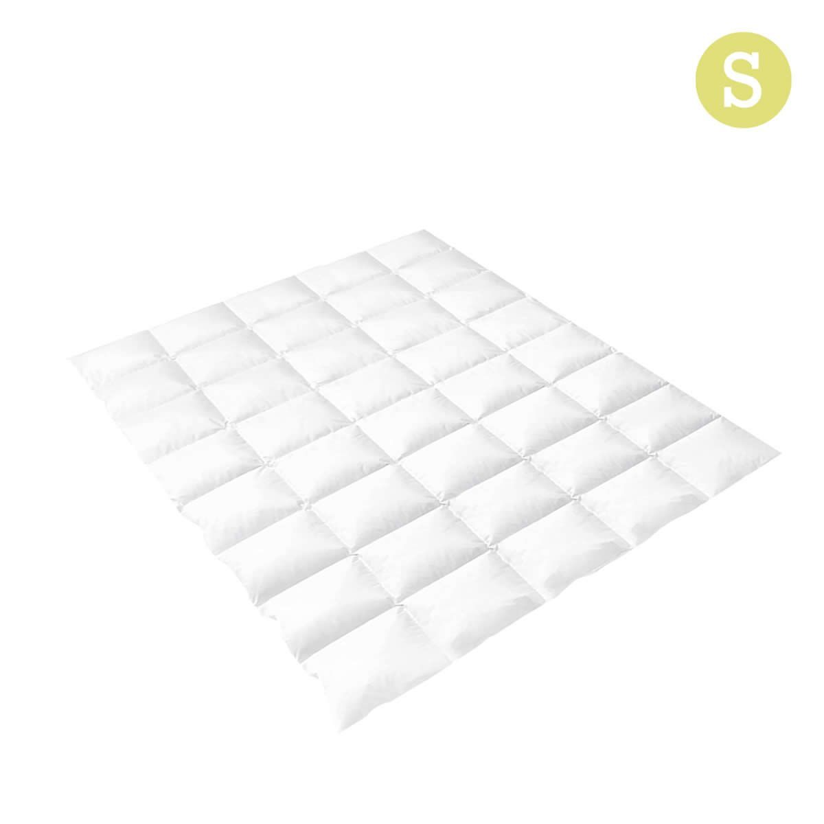 Lightweight Duck Down Feather Quilt Single White