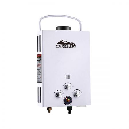 Weisshorn Outdoor Gas Water Heater - White