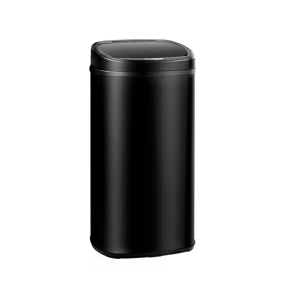 Devanti 68L Motion Sensor Bin Rubbish Automatic Black