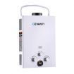 Outdoor Gas Water Heater with Pump - White