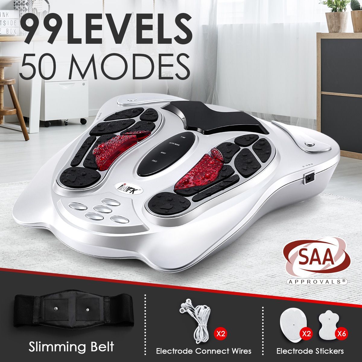 Electromagnetic Wave Pulse Foot Circulation Improve Promoter Heat Massager Machine