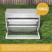 Auto Chicken Feeder Poultry Chook Feeding Galvanized Automatic Treadle Self Opening Coop 10KG