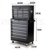 15 Drawer Tool Box Cabinet - Black