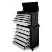 15 Drawer Tool Box Cabinet - Black/Silver