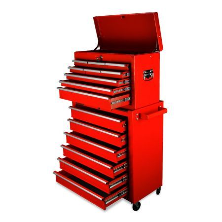 15 Drawer Tool Box Cabinet - Red