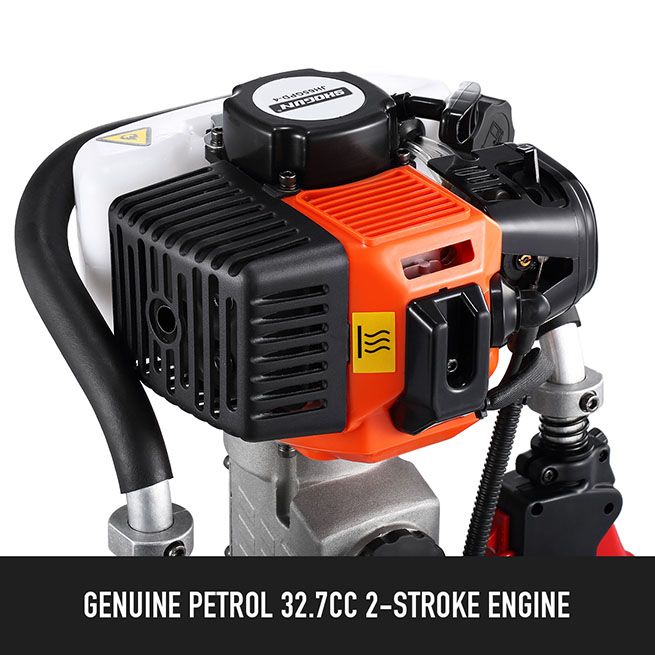 Petrol Post Hole Driver 32.7cc 2Stroke Garden Pile Star Picket Rammer