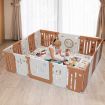 Baby Playpen Fence Room Enclosure Barrier Kids Safety Gates Child Interactive Activity Centre Toddler Play Yard 20 Panels