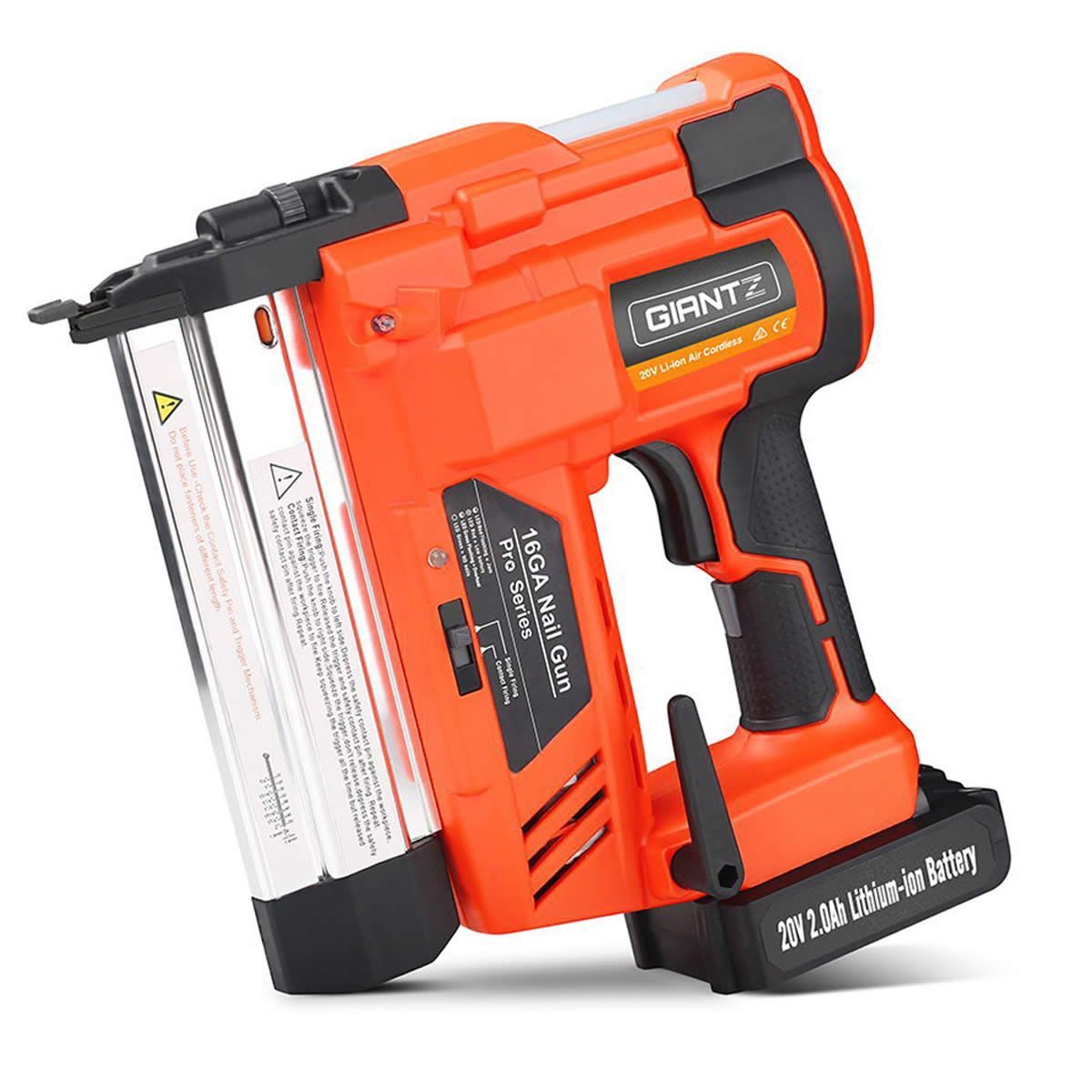 Cordless Nail Gun with a Lithium Battery Crazy Sales