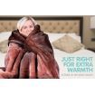 600GSM Large Double-Sided Faux Mink Blanket - Chocolate