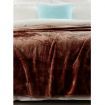 600GSM Large Double-Sided Faux Mink Blanket - Chocolate