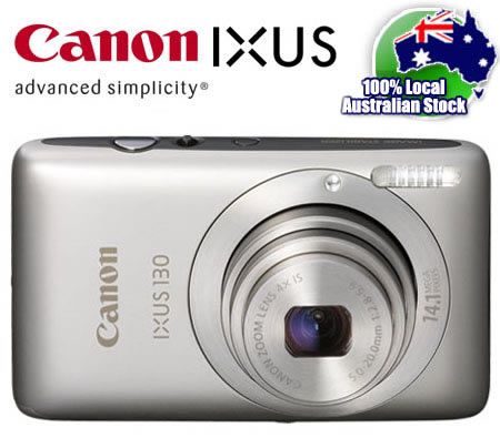 Canon IXUS 130 IS Digital Camera 14.1 MP Megapixel 4x Optical Zoom - Silver