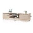 TV Stand Entertainment Unit 2 Doors Wooden Storage Cabinet Furniture - Oak