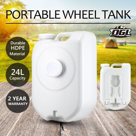 24L Water Tank Outdoor Portable Caravan Camping Motorhome Water Storage ...