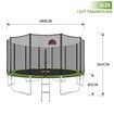 Genki 16ft Round Kids Trampoline Set with Safety Enclosure Net Basketball Hoop Ladder