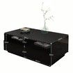 New Modern Coffee Table 4 Drawer Storage Shelf High Gloss Furniture Wood Black