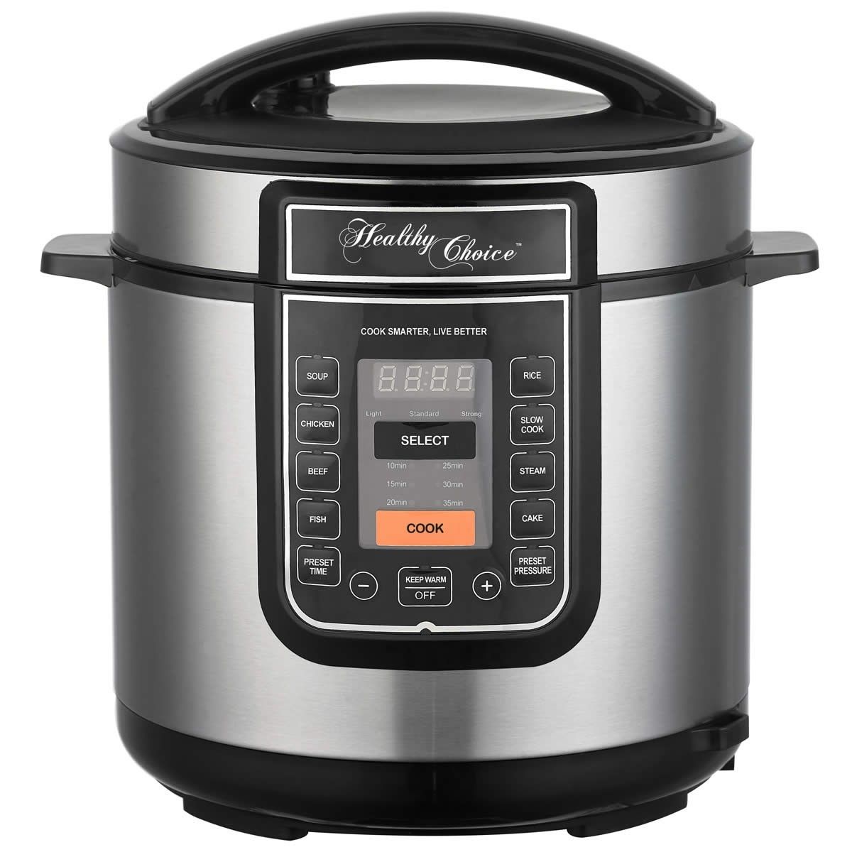 Healthy Choice 6L Pressure & Slow Cooker 1000W