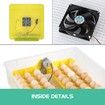 96 Egg Incubator Digital Fully Automatic Turning Hatching Chicken Duck Poultry Egg Turner Hatcher