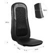 Back Neck Car Seat Massager Pad Full Body Shiatsu Massage Chair Cushion-Black