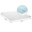 King Size Cool Gel Memory Foam Mattress Topper 10cm Underlay Bamboo Cover