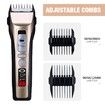 Electric Pet Clipper Cat Hair Shaver Dog Trimmer Animal Grooming Kit 5 Speeds
