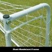 180CM Metal Soccer Goal Portable Football Net Frame Backyard Park Training Set