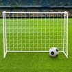 120CM Metal Soccer Goal Portable Football Net Frame Backyard Park Training Set