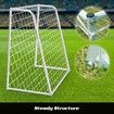 120CM Metal Soccer Goal Portable Football Net Frame Backyard Park Training Set
