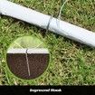 120CM Metal Soccer Goal Portable Football Net Frame Backyard Park Training Set