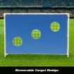 120CM Metal Soccer Goal Portable Football Net Frame Backyard Park Training Set